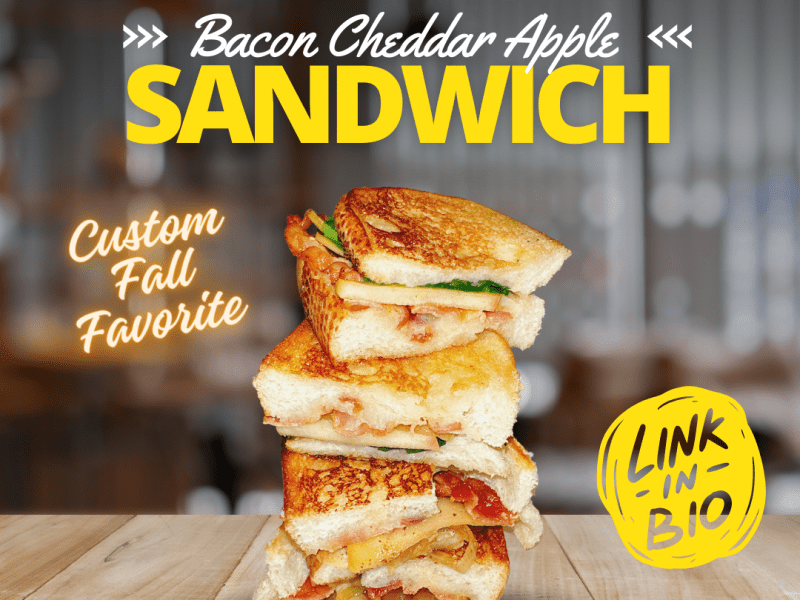 Bacon Cheddar Apple Sandwich